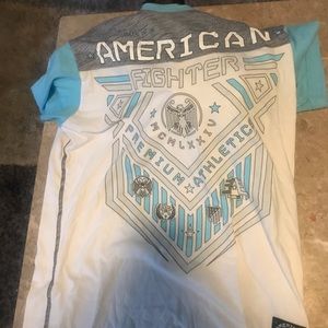 American fighter women’s tee medium